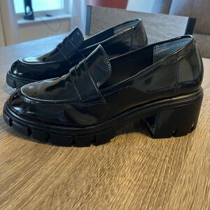 Black Chunky Loafers